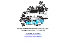 Tablet Screenshot of earlybay.com